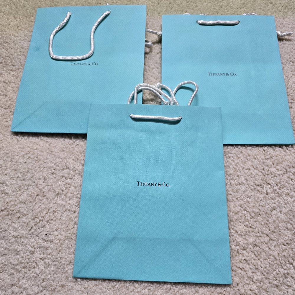 Tiffany & Co. blue gift/shopping bags lot of 3